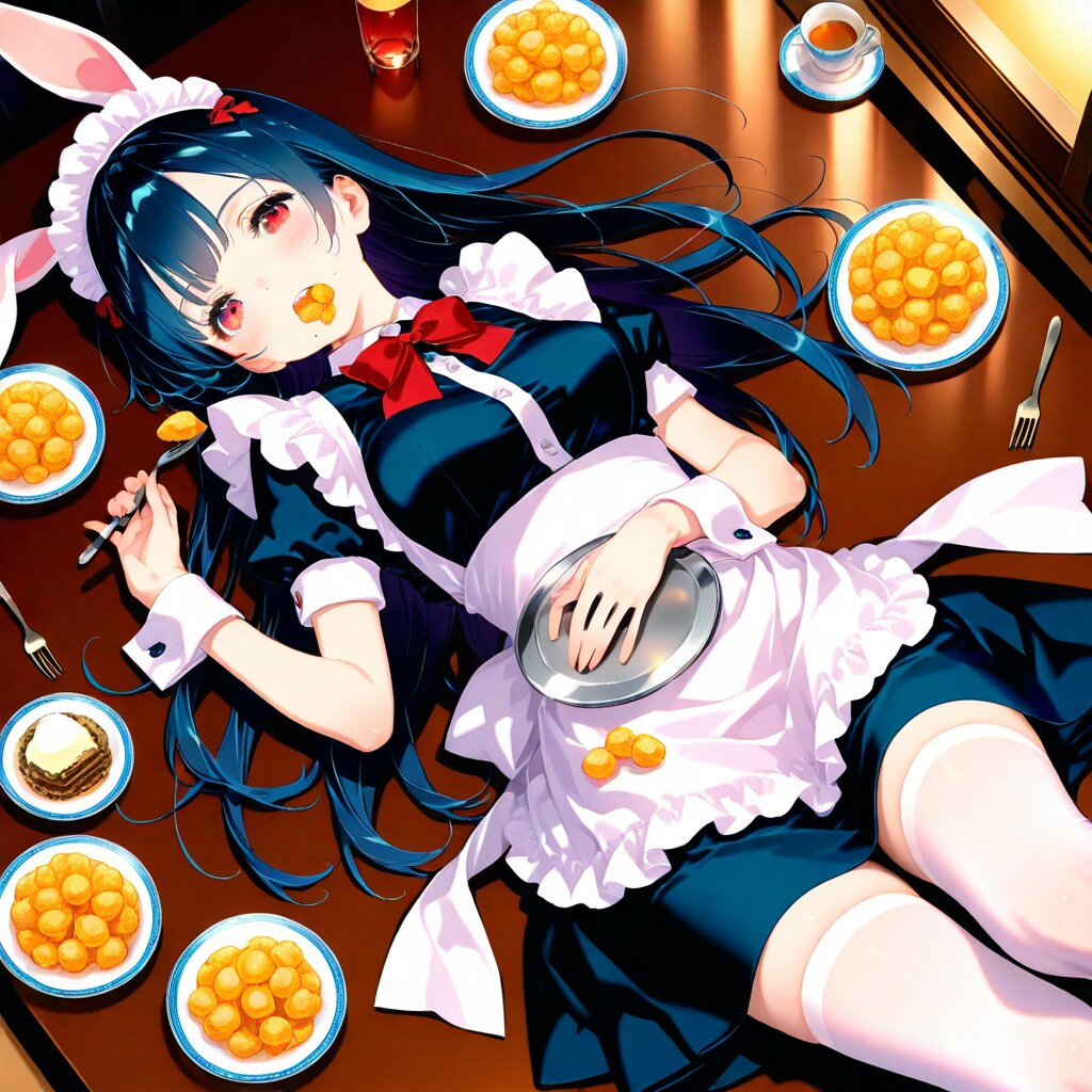 うさ耳メイドとから揚げ…かなw？