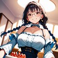 三つ編みメガネっ娘，誕生日を迎える 2枚目