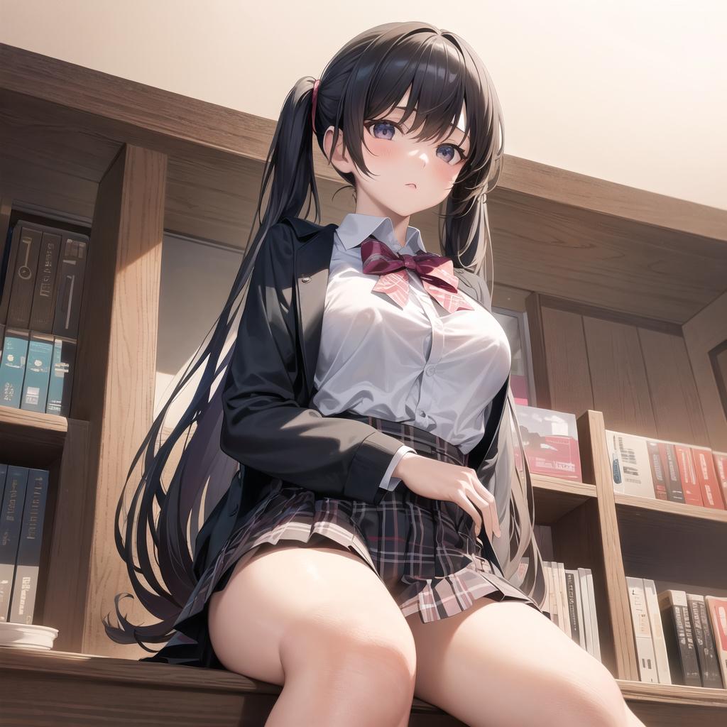 今日は図書館で勉強