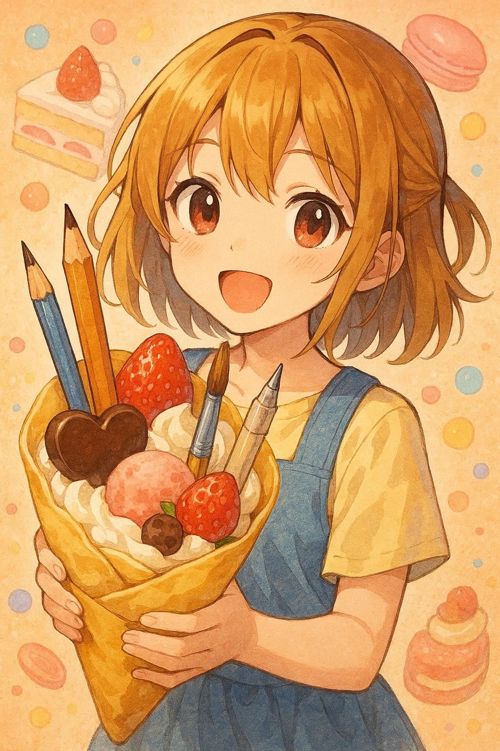 創作を表現するクレープ