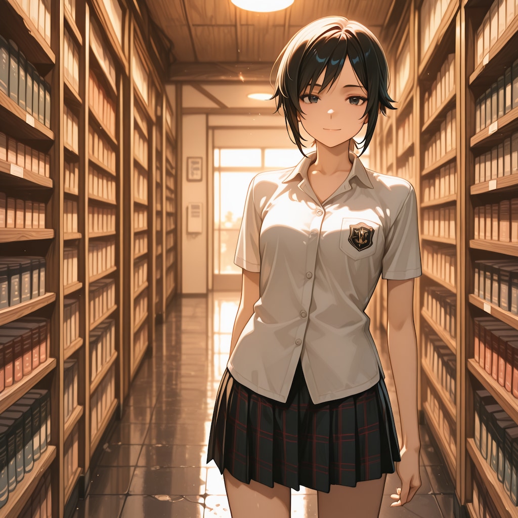 本屋に参考書を買いに来た女子とオレ