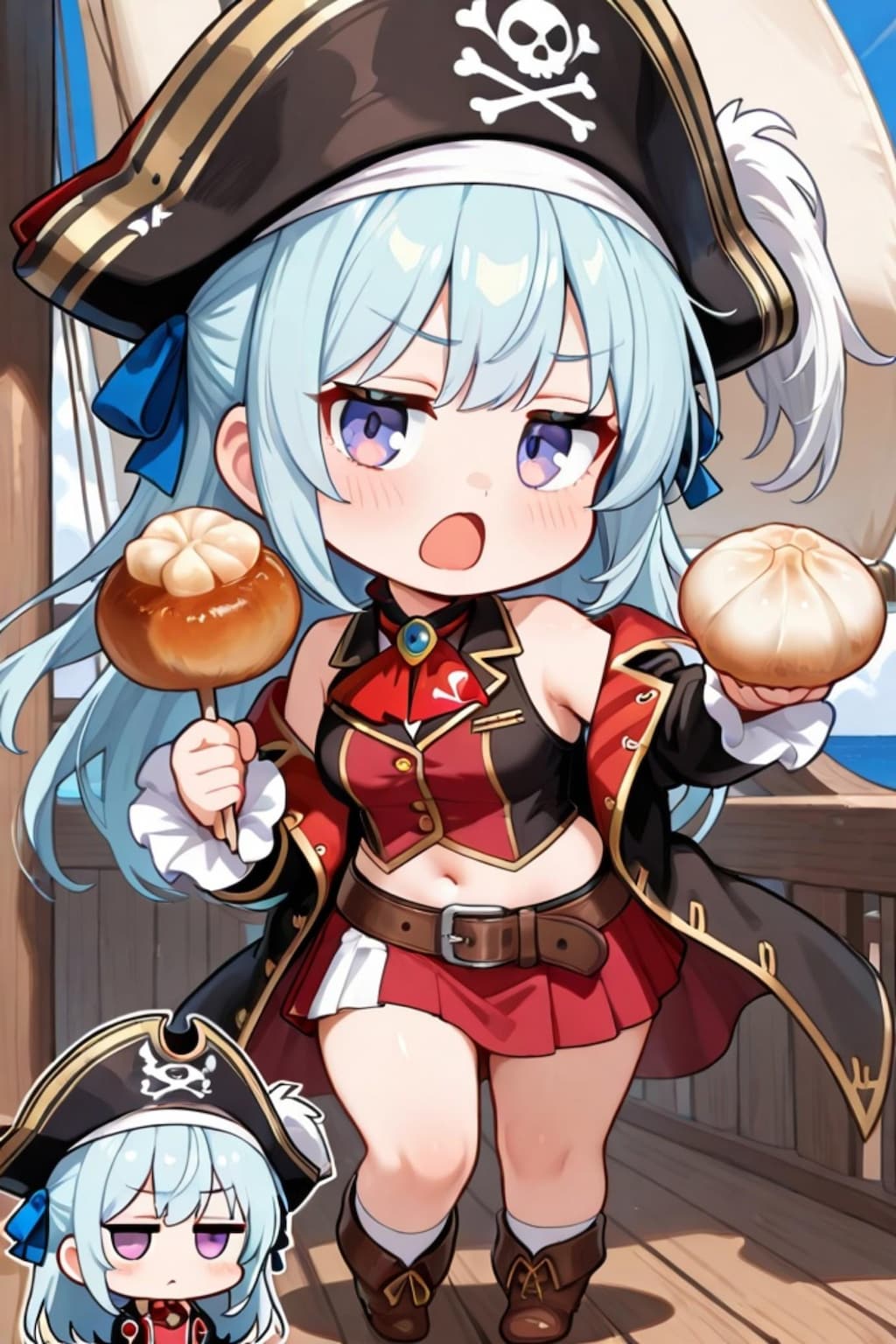 海賊の青髪ちゃん