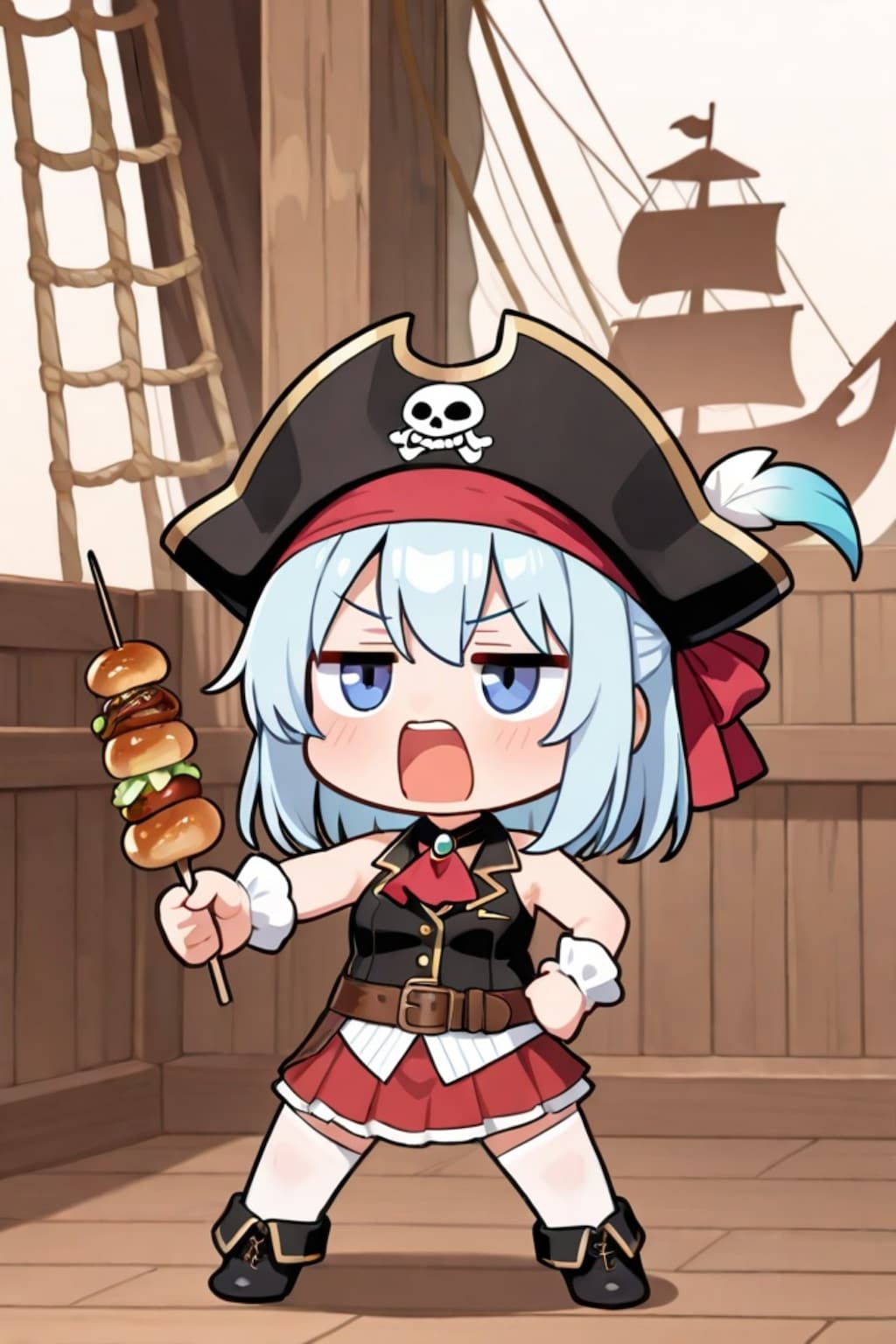 海賊の青髪ちゃん
