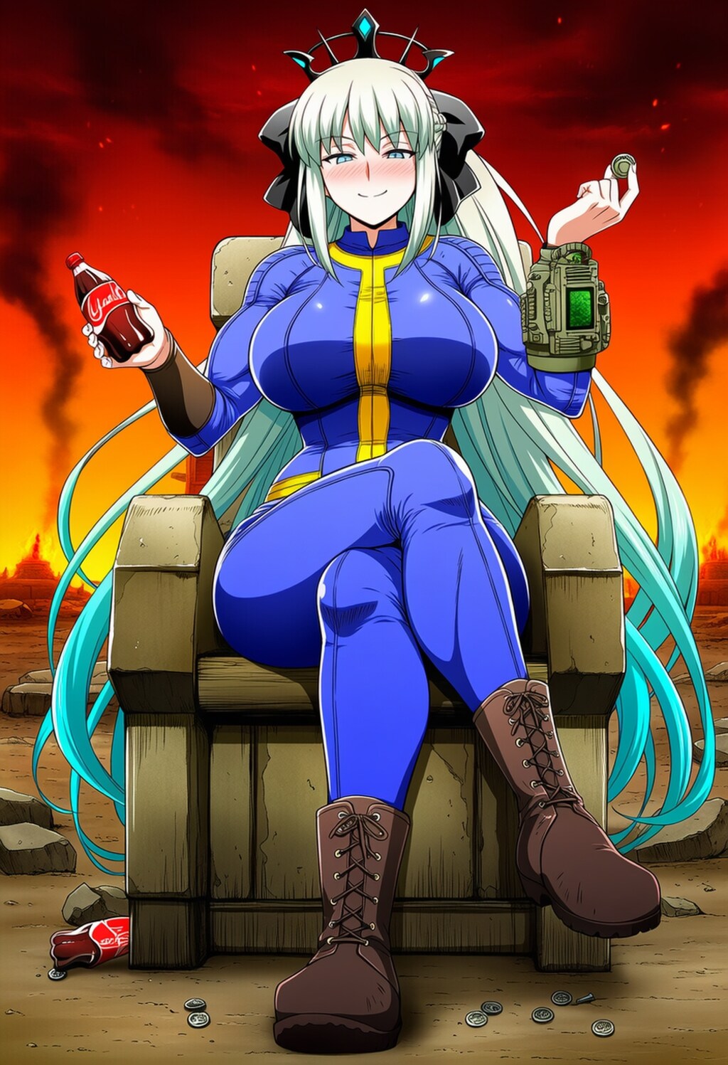 世紀末王冠青ボディースーツコスプレ人妻