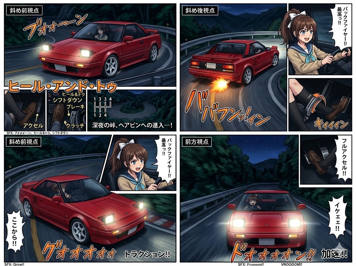 変な4コマ出来た❗MR2 AW11 | の人気AIイラスト・グラビア