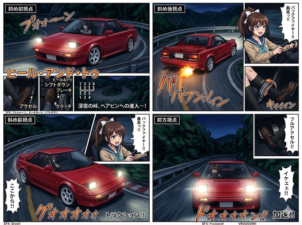 変な4コマ出来た❗MR2 AW11