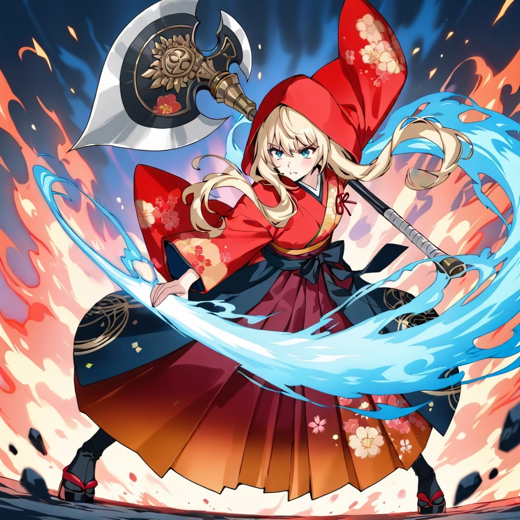 着物の斧戦士 | の人気AIイラスト・グラビア