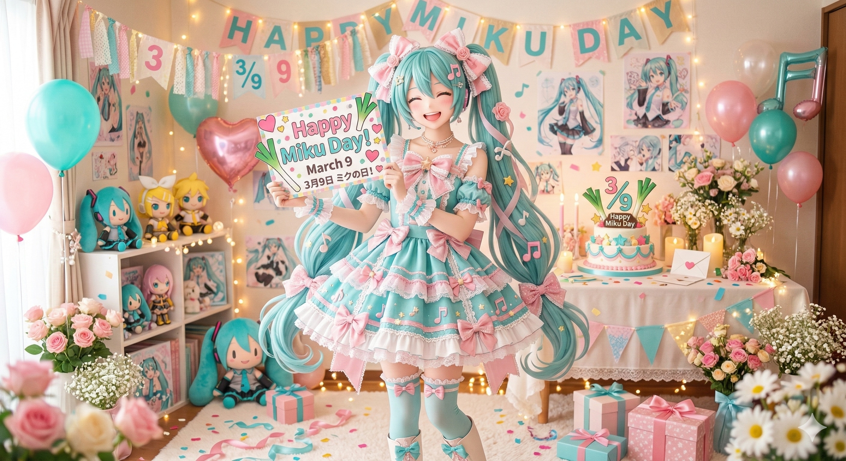 ミクの日 ガーリー🎶 | の人気AIイラスト・グラビア