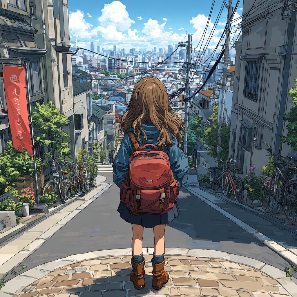 街の女の子 girl in town