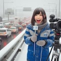 中継：大雪の国道 3枚目