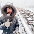 中継：大雪の国道 4枚目