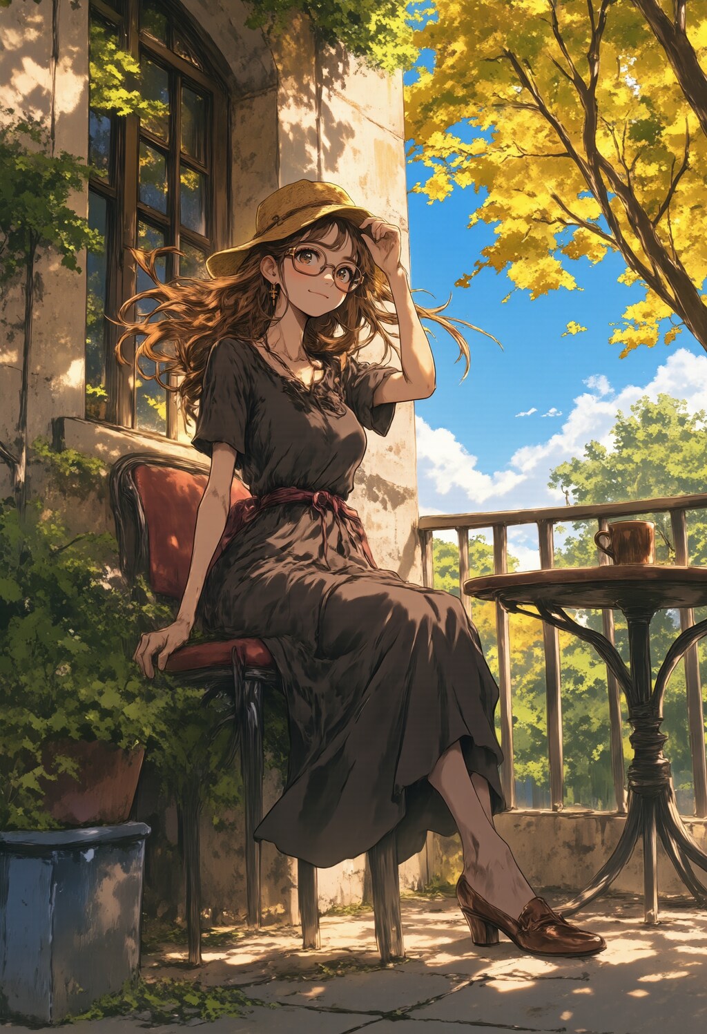 風と笑みのカフェテラス