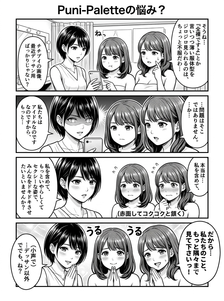マンガなPuni-Paletteの３人