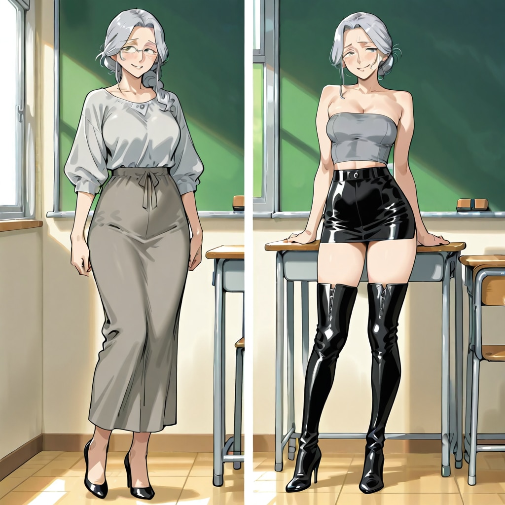 こんな格好……誰かに見られたら……やだ…アナタ、◯ってるの？♡