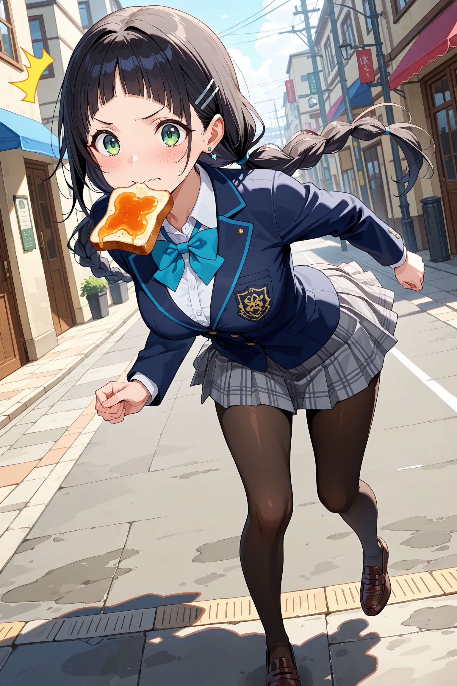 トーストランニングするこよみちゃん