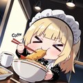 🍤海老天と おうどんもぐもぐ メイドちゃん🍤 6枚目