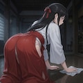 エロ乳JK巫女にムラムラ 2枚目