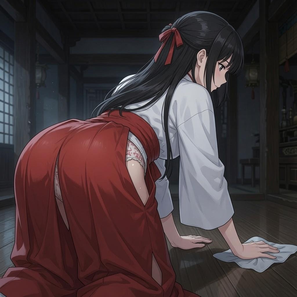 エロ乳JK巫女にムラムラ
