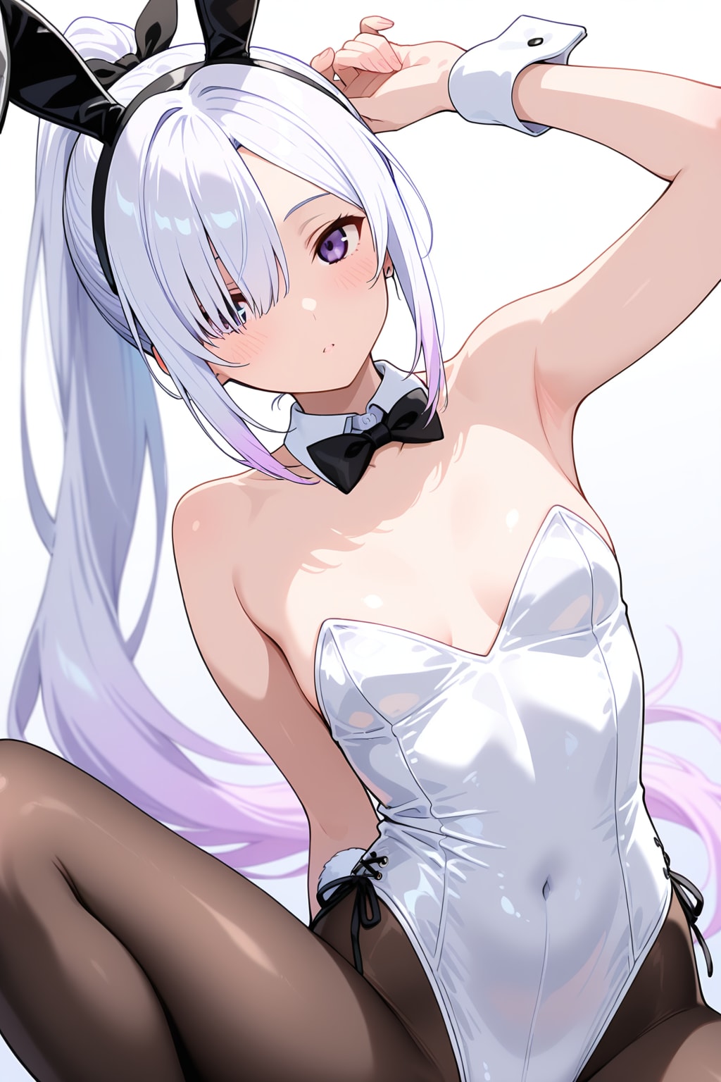メカクレ薄紫髪ちゃん59『ポーズ指定なし』