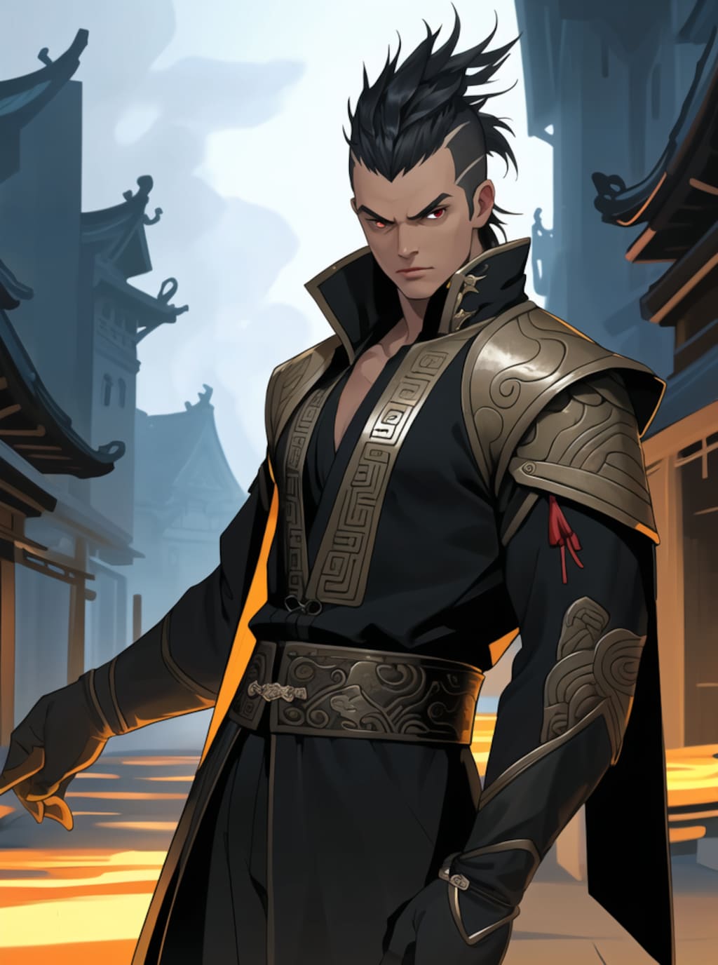 タッチのプロンプトによる出力の差