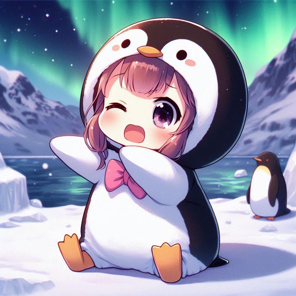 ペンギンさんのストレッチは大変なのです💦 | の人気AIイラスト・グラビア