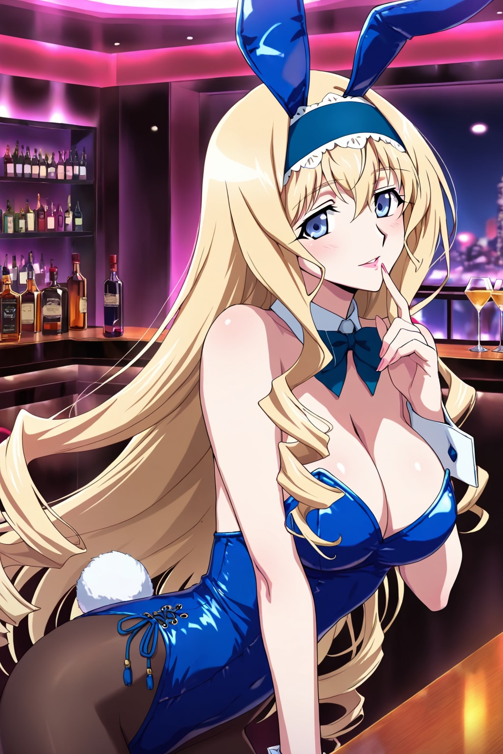 （LILAC＆HARPYアニメ調比較♪）定期的に生成したくなるキャラ😍💕セ〇リア・オルコットちゃんバニーで比較♪