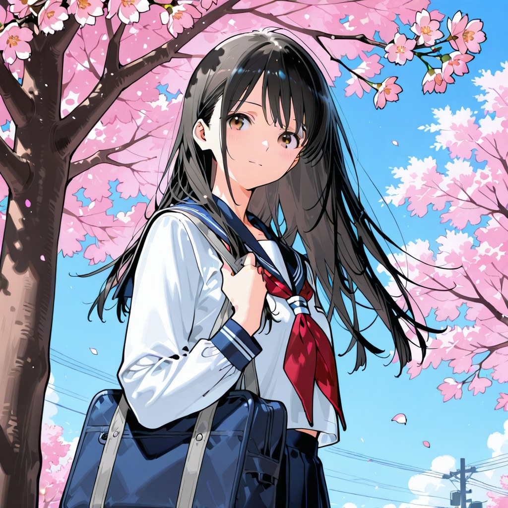 入学式の朝 | の人気AIイラスト・グラビア