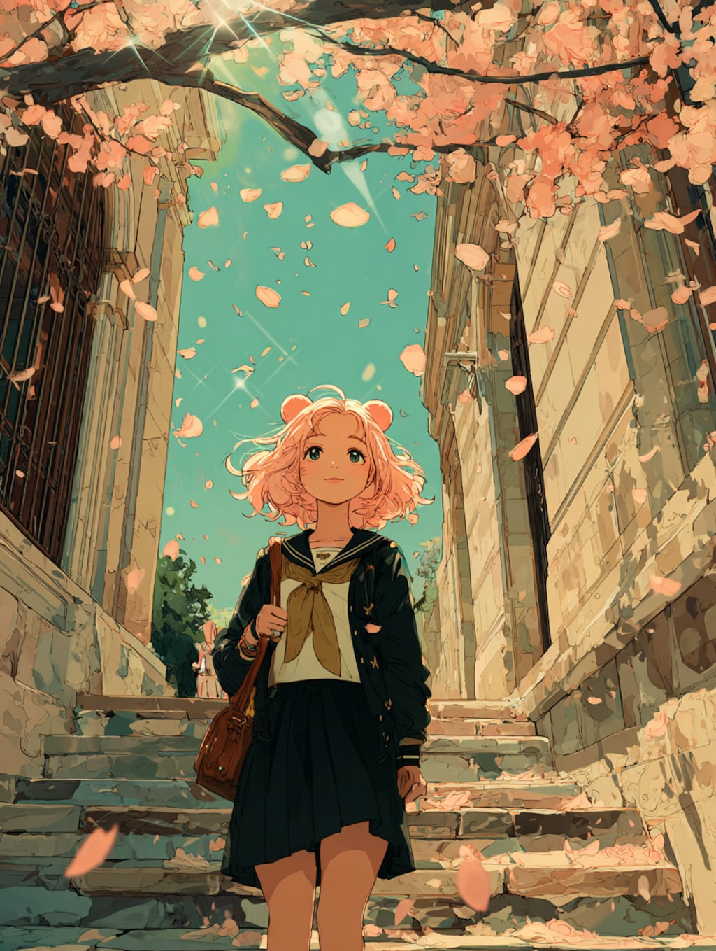 くま娘とセーラー服🐾