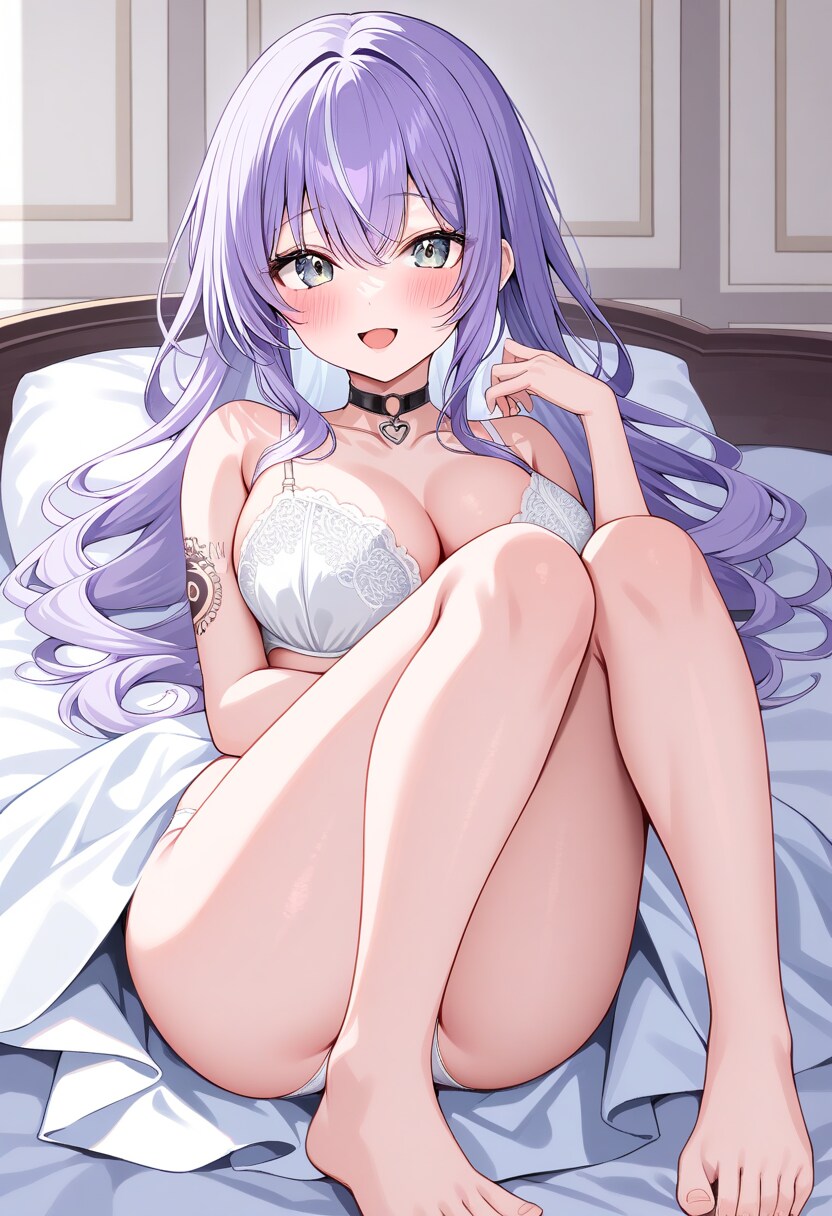 モア︎‪💕︎の白い‎🤍ランジェリー👙