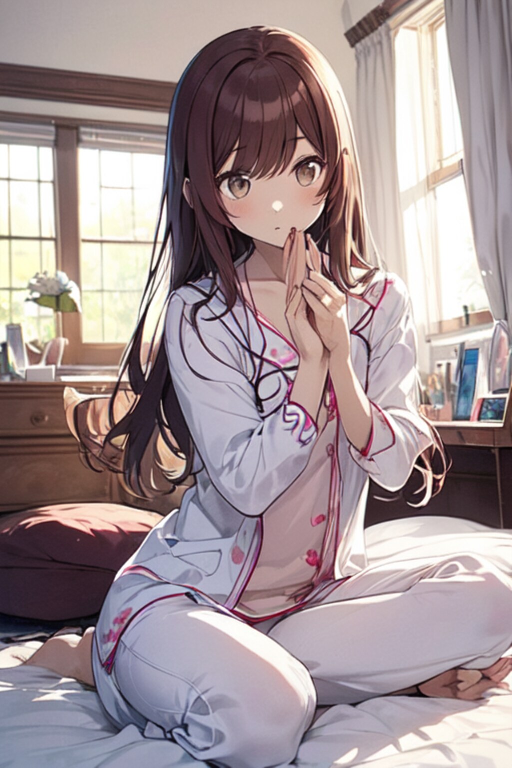甘奈ちゃん　寝起きのヨガ