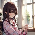 甘奈ちゃん　寝起きのヨガ 4枚目