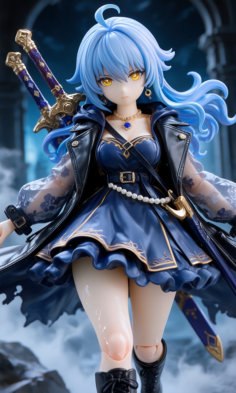 異世界制服少女達　エクソシスター悪魔宿す少女戦士　アクリルドールフィギュア