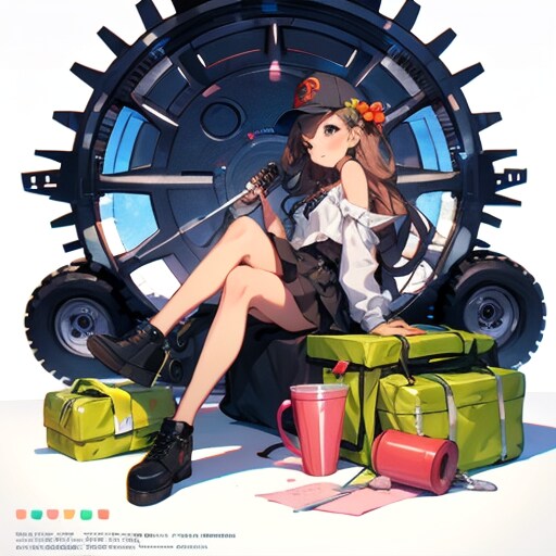 集中力が切れたTOPAZちゃん | の人気AIイラスト・グラビア