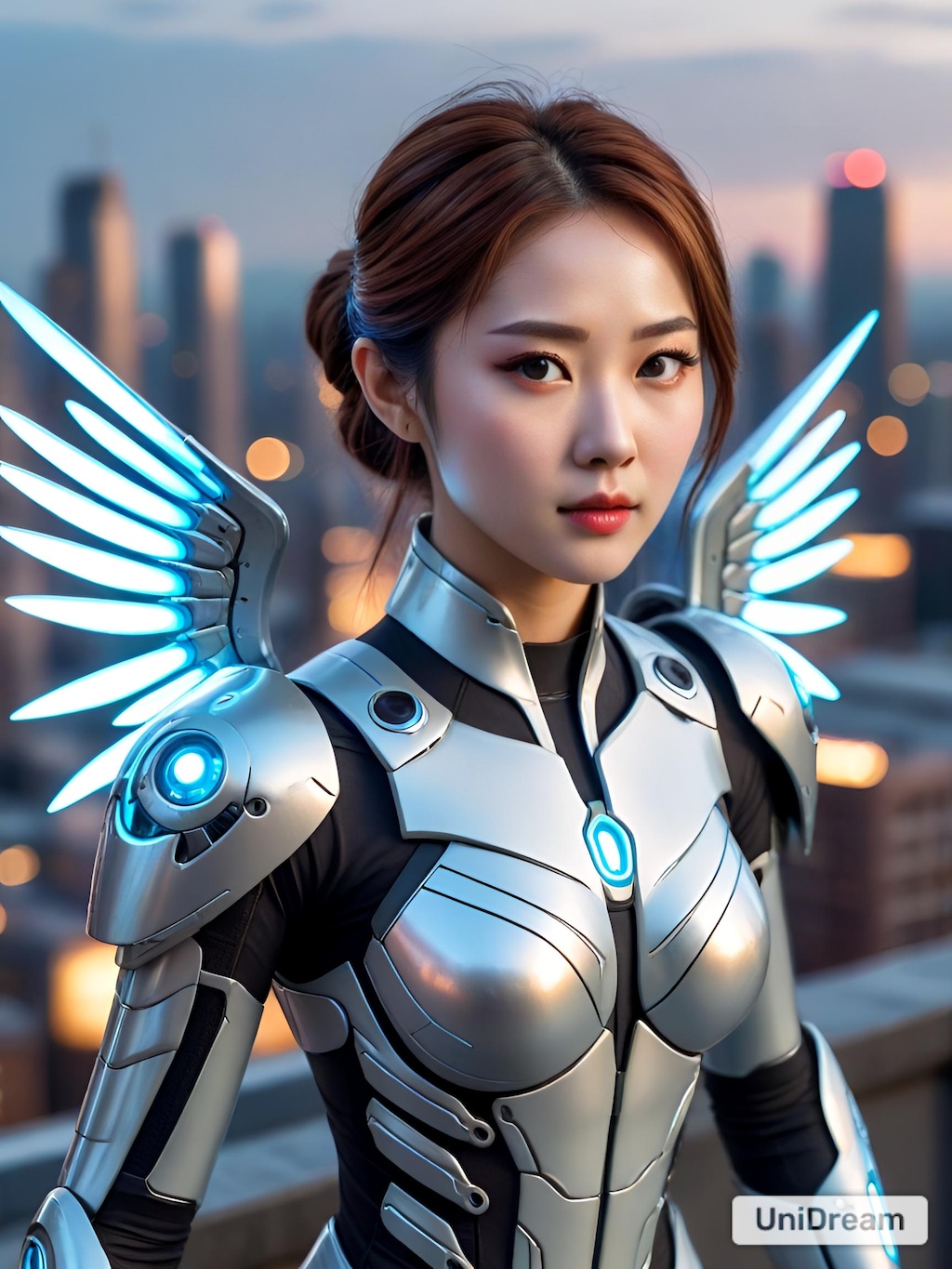 エンジェルスーツのアジア人