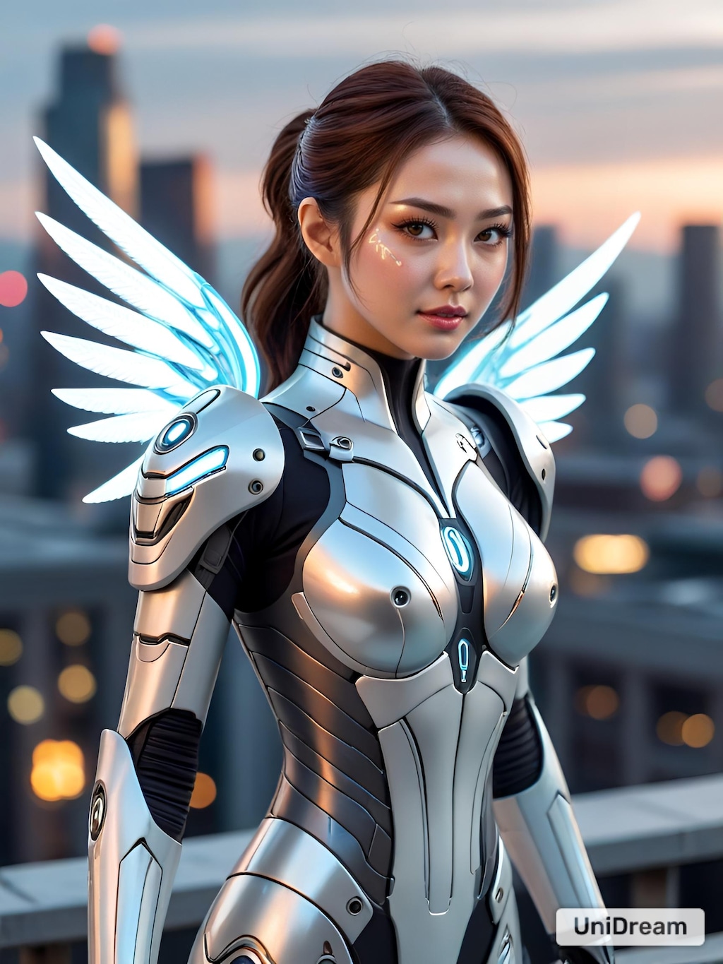 エンジェルスーツのアジア人