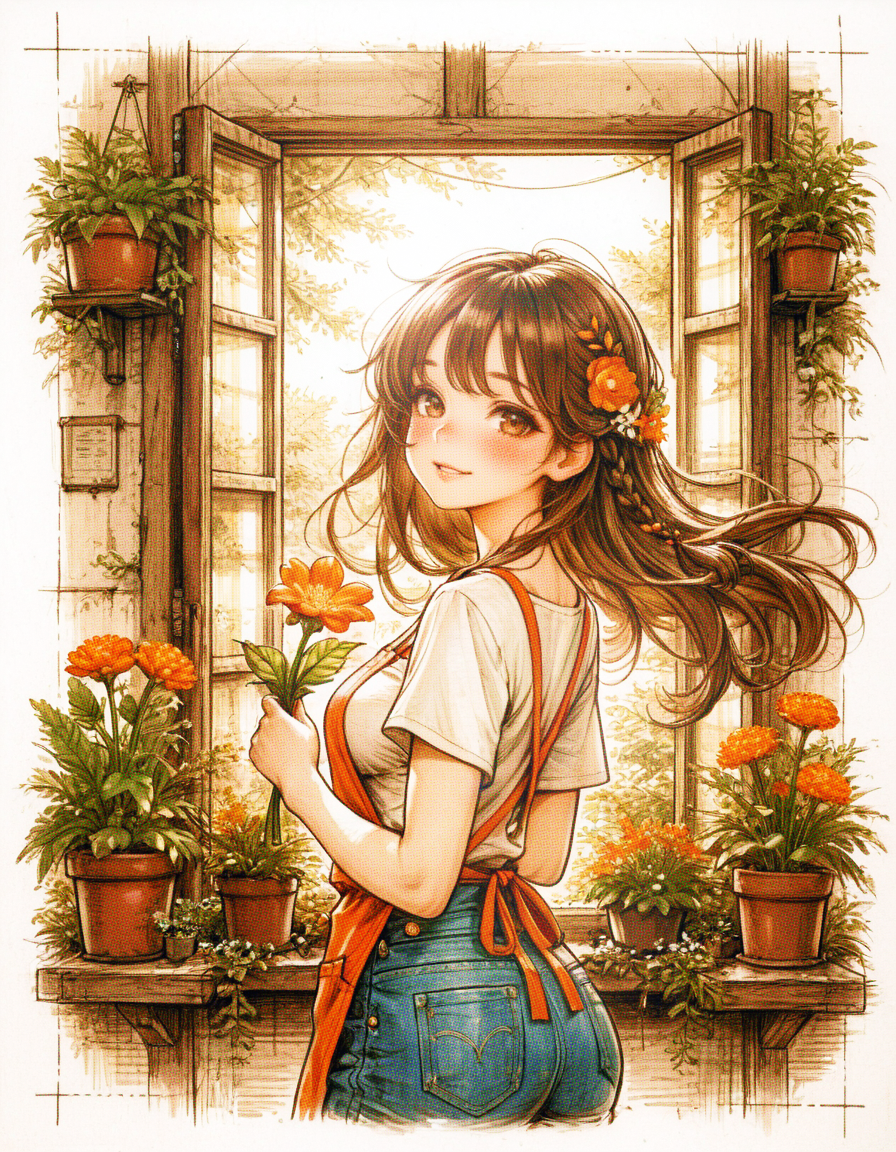 花屋のお姉さん | の人気AIイラスト・グラビア