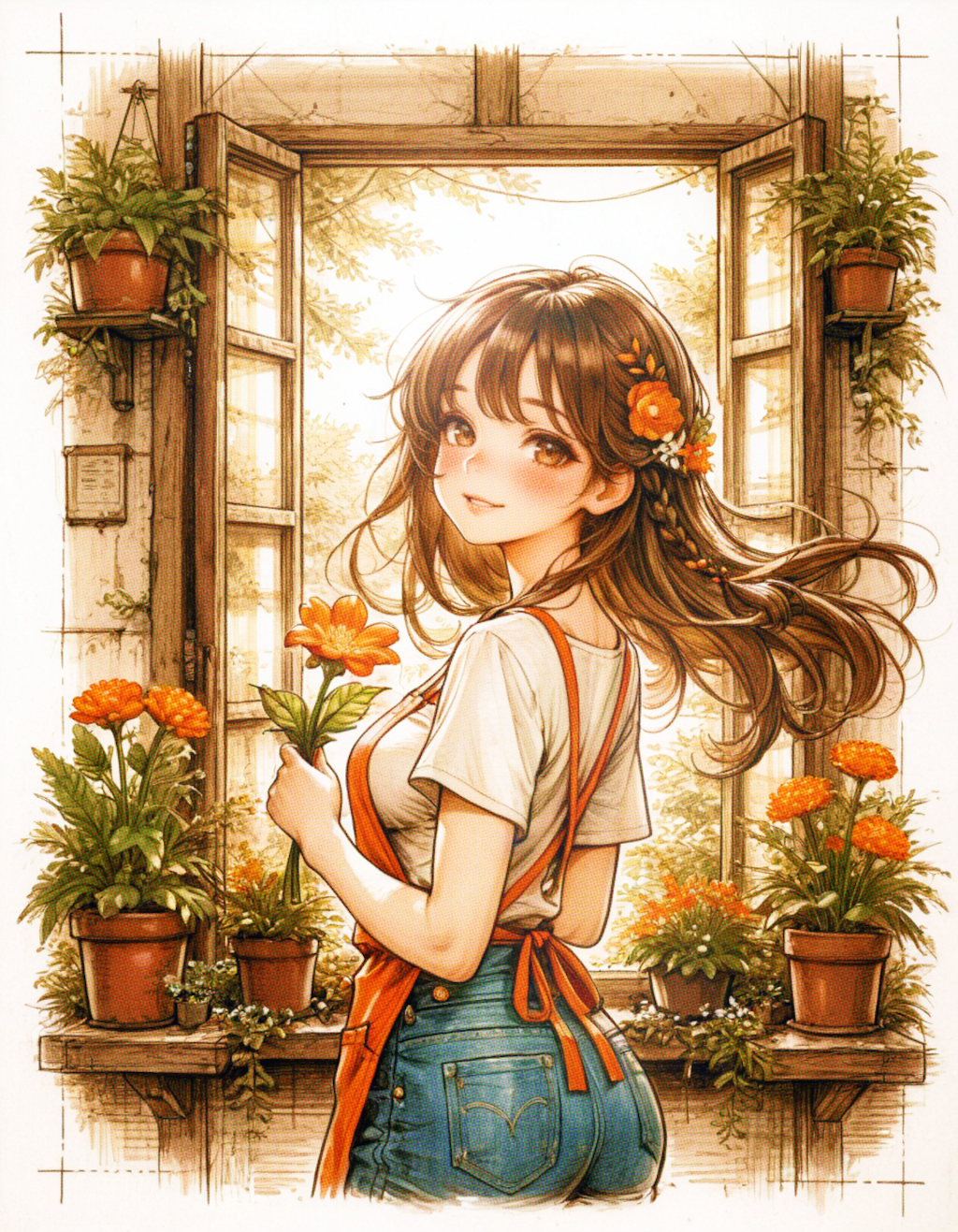 花屋のお姉さん