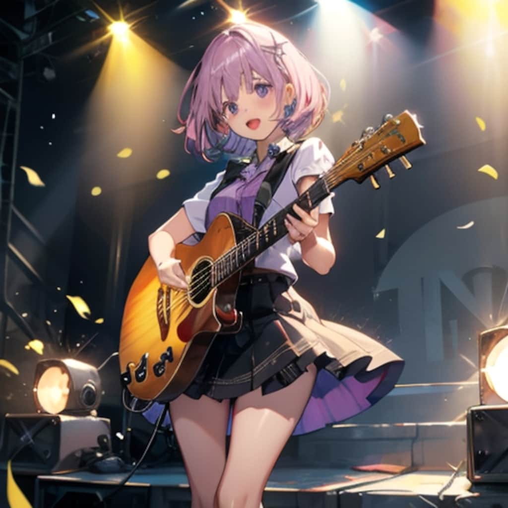 桃髪のアイドルさん