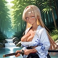 堀田成美（HottaNarumi）刀剣　帯刀 3枚目
