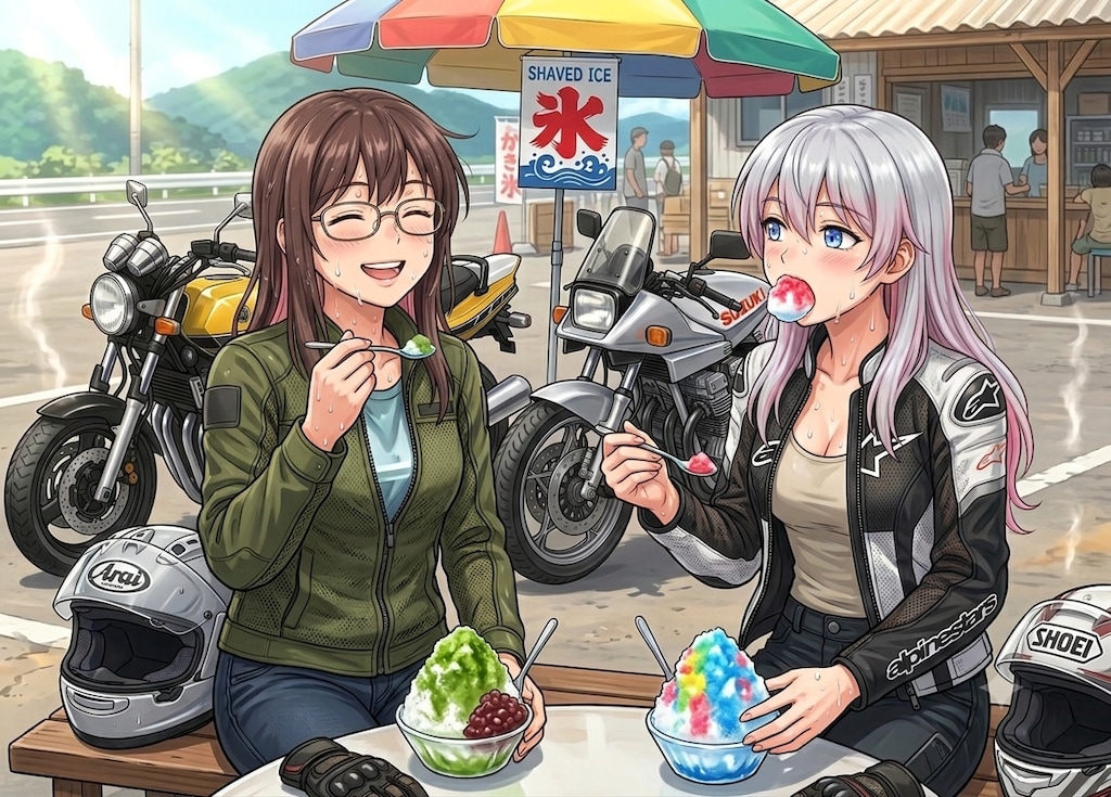 <先輩ちゃん>🍧<鈴木ちゃん>