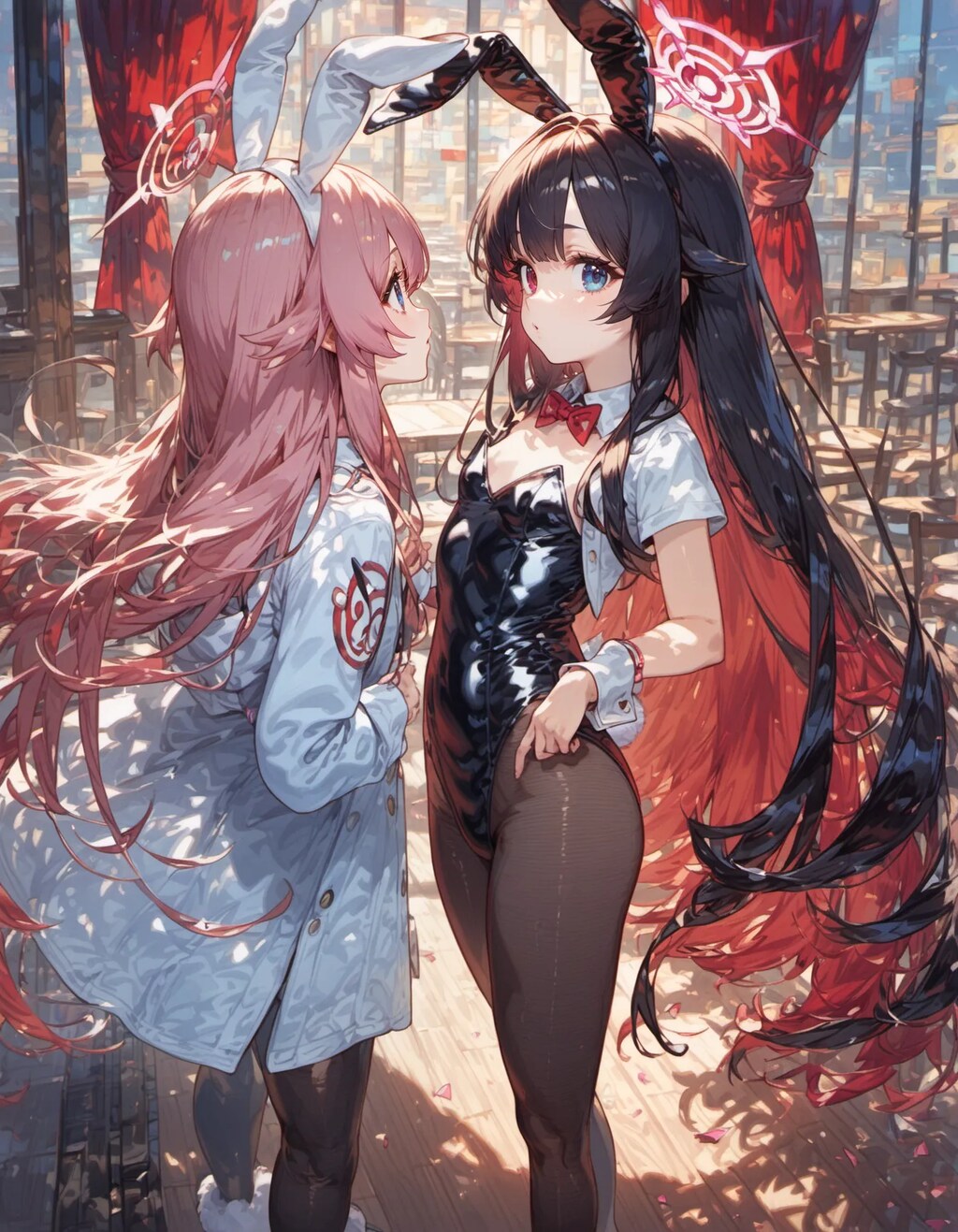 Bunny Girls' Tender Moment