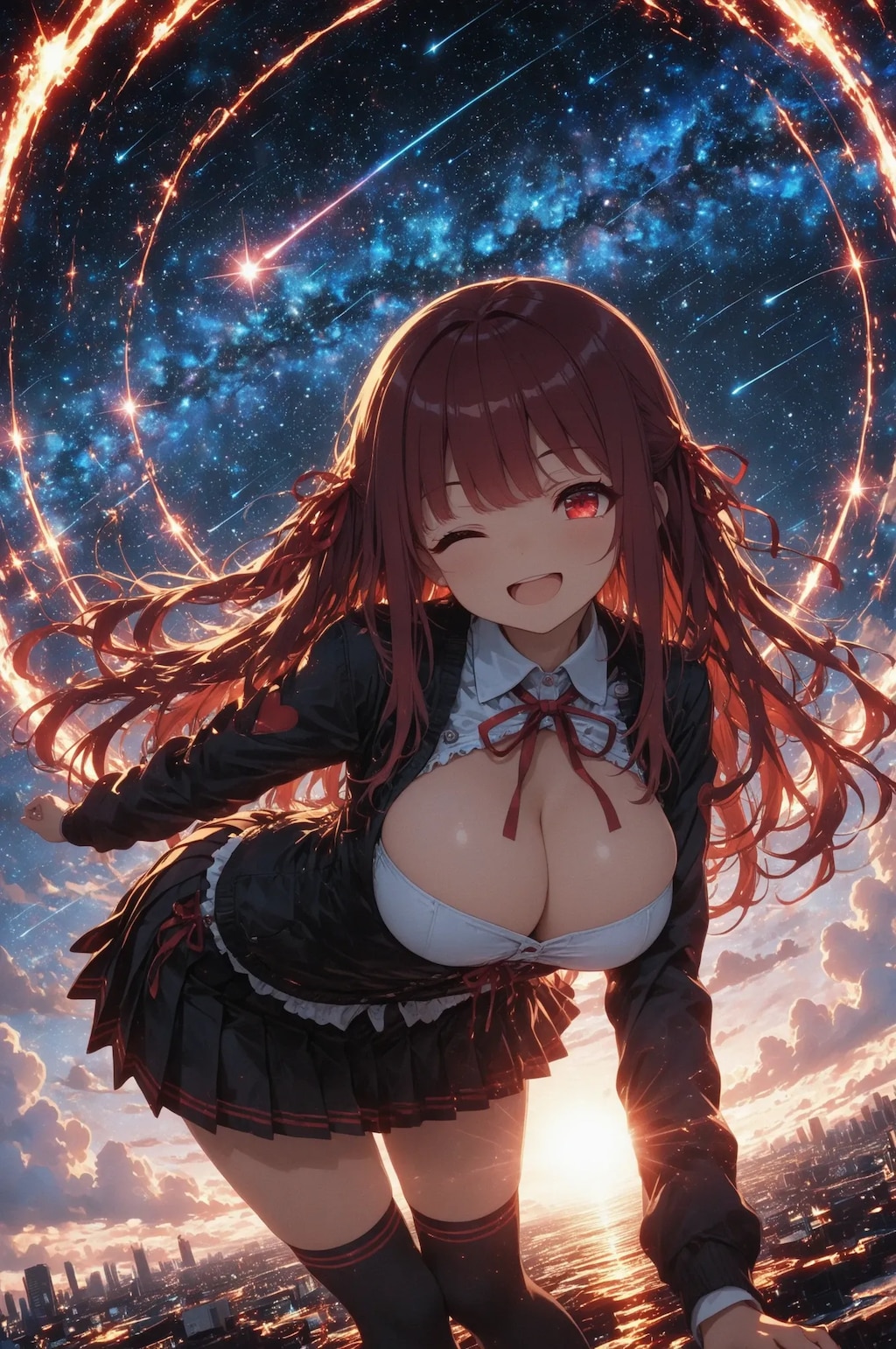 綺麗な星空とマリ先輩✨