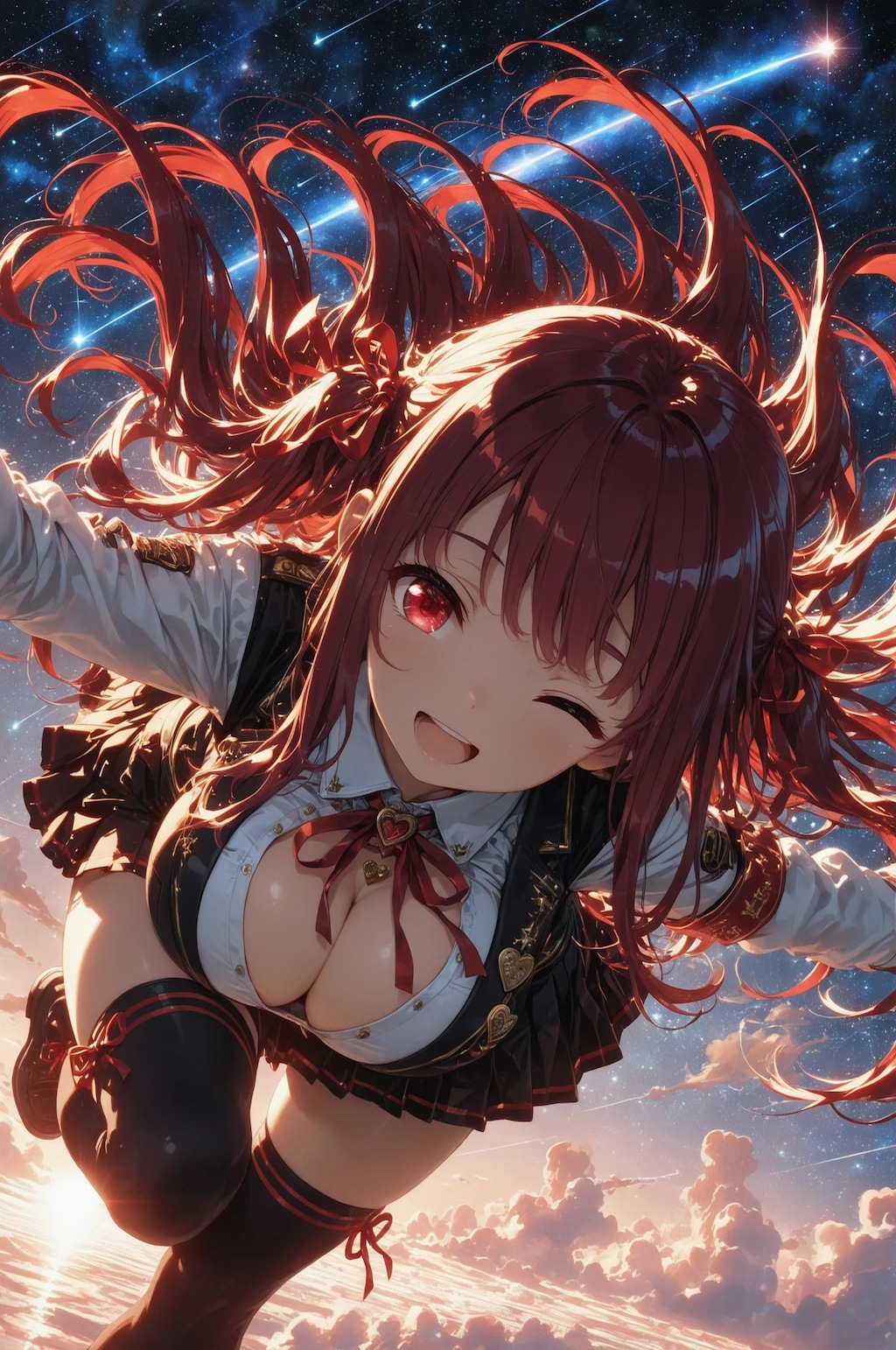 綺麗な星空とマリ先輩✨