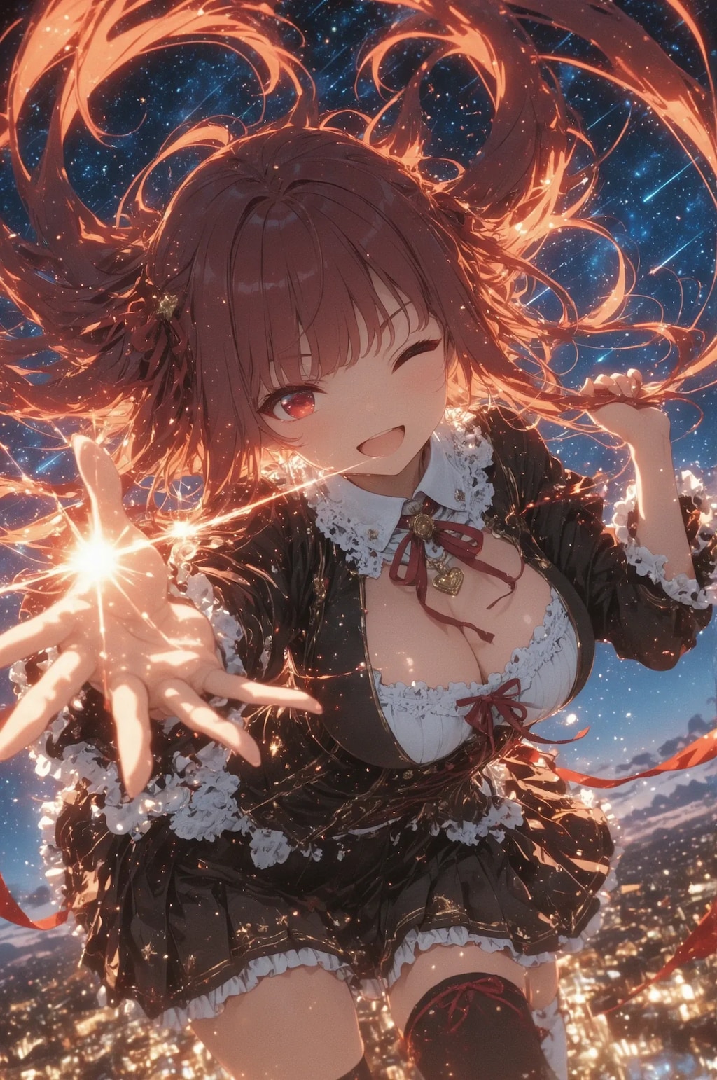 綺麗な星空とマリ先輩✨