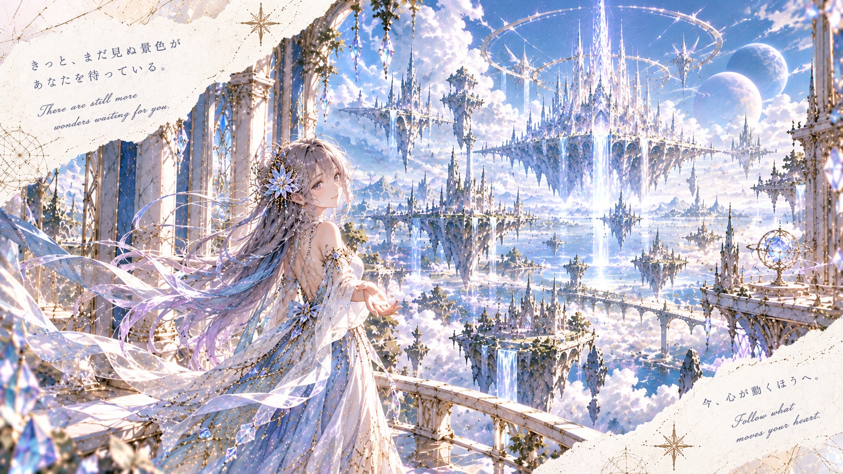 Beyond the Cloud Sea — Follow What Moves Your Heart  There are still more wonders waiting for you. | の人気AIイラスト・グラビア