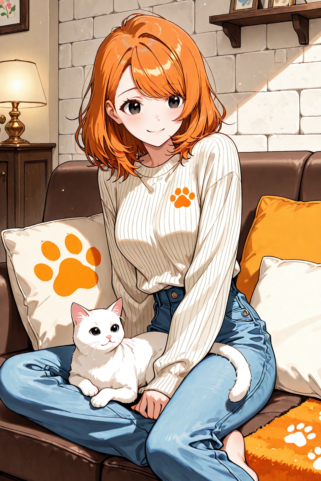 with cat