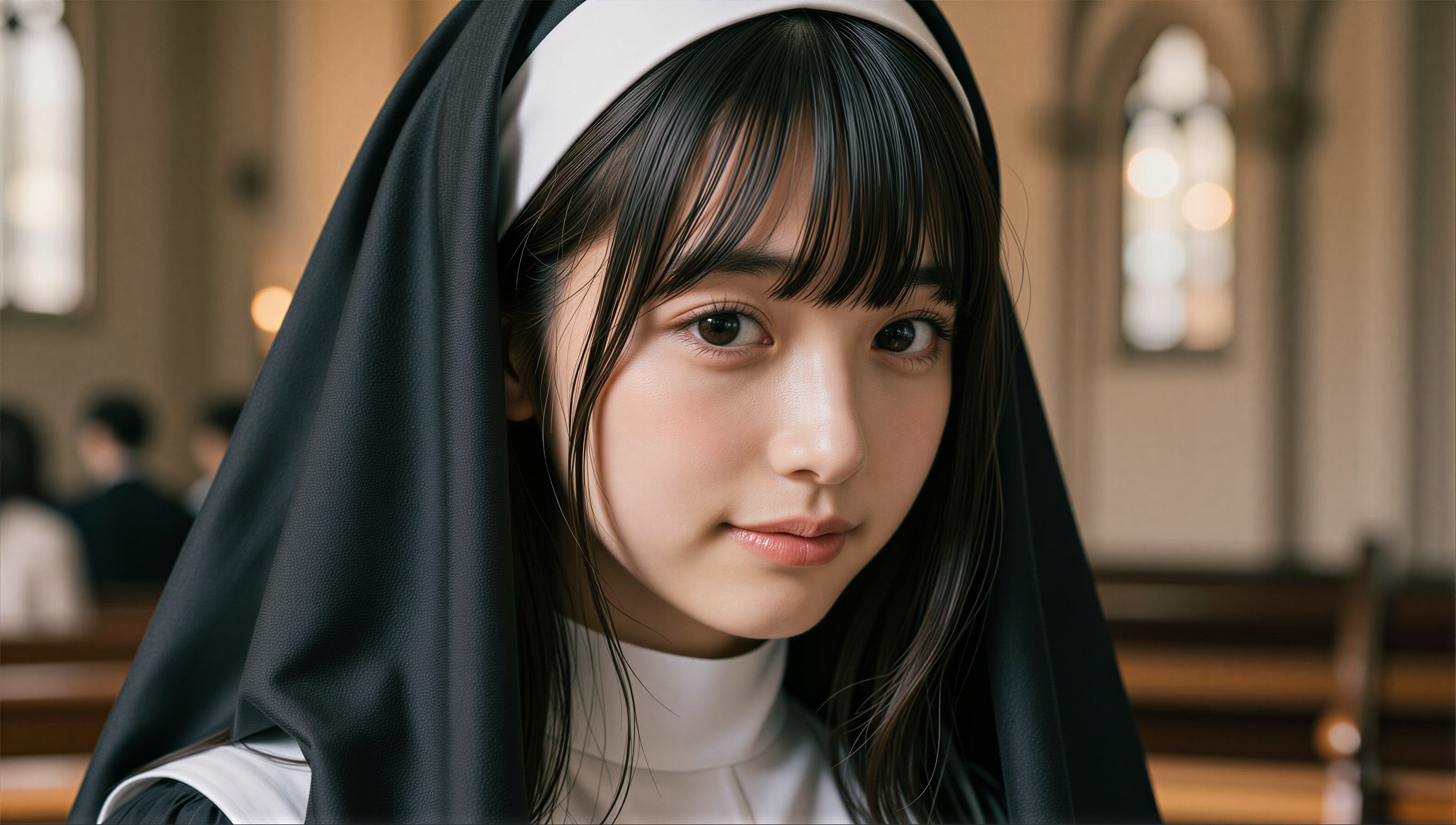 黒髪の修道女