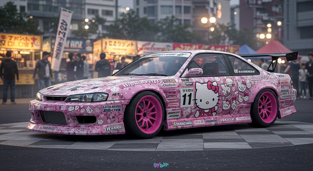 ハローキティS14シルビアのドリ車