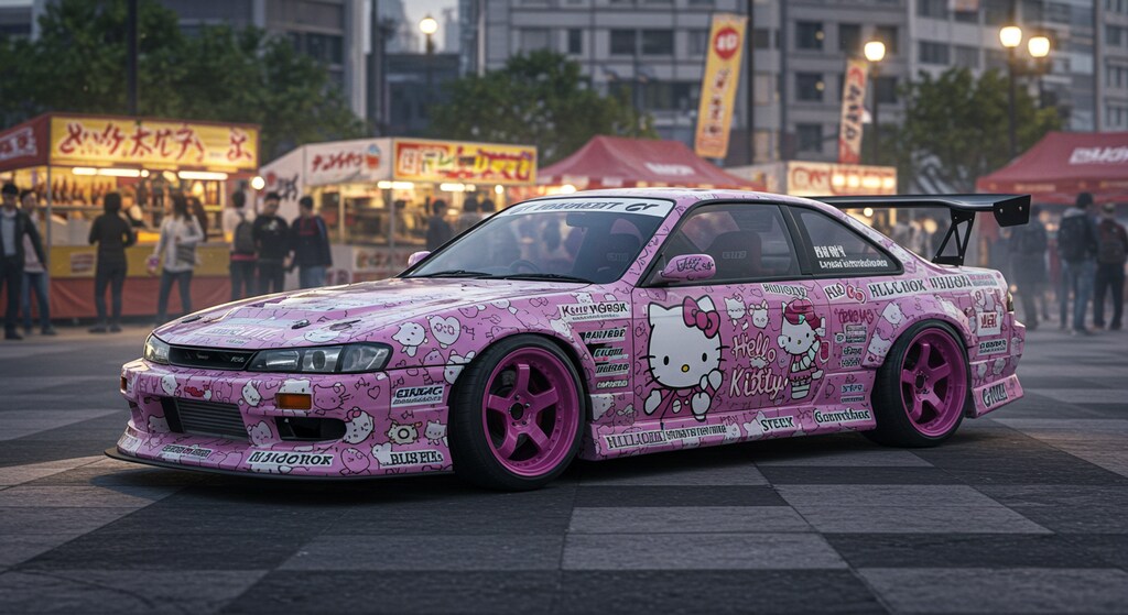 ハローキティS14シルビアのドリ車