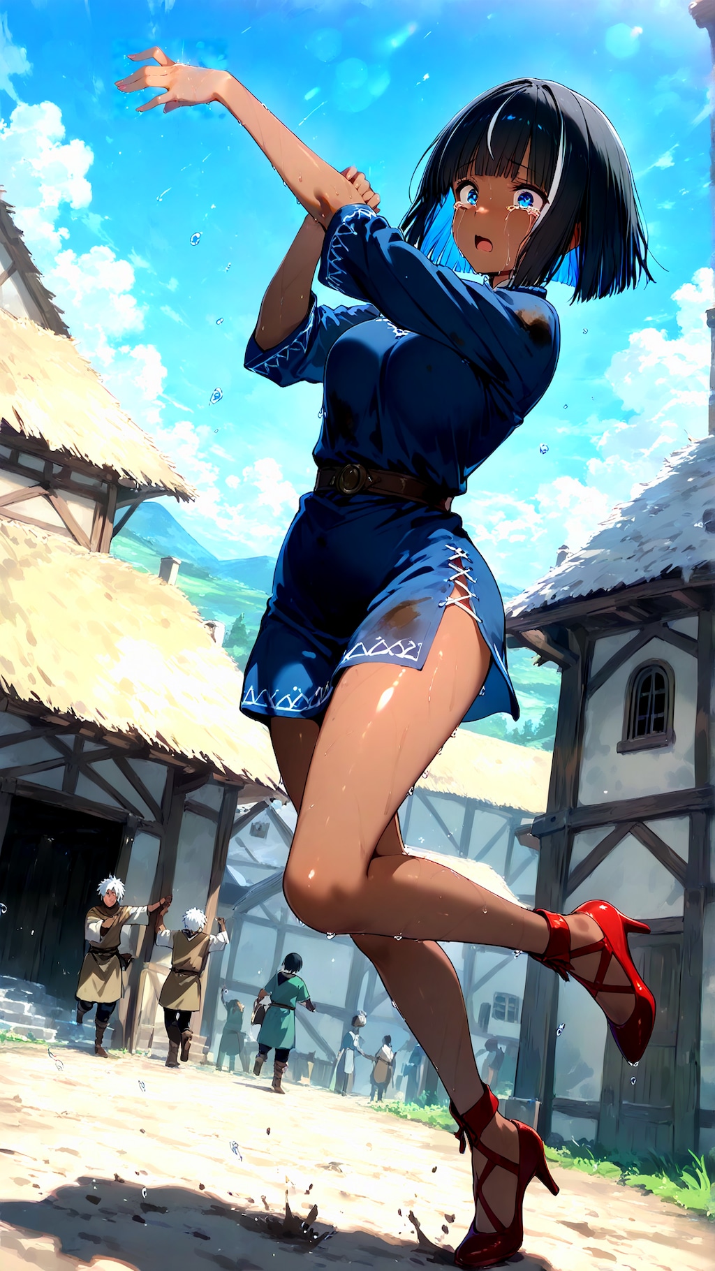 うちの子赤い靴